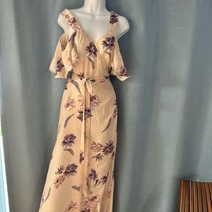 Dance and Marvel Pink Floral Wrap Dress size L